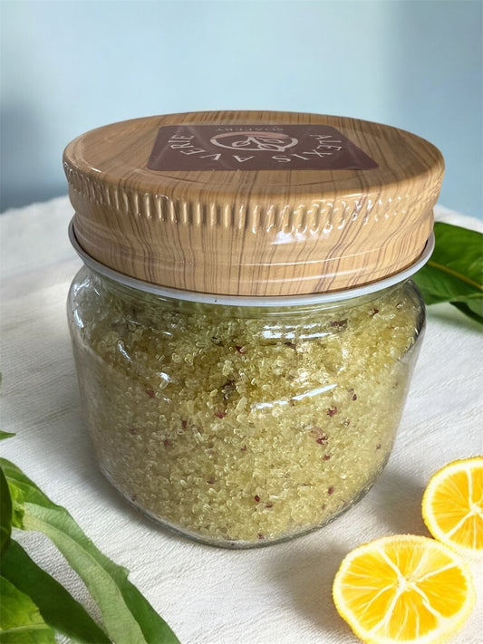 Orange Cranberry Epsom Salt Body Scrub – Exfoliate, Detox, and Glow!